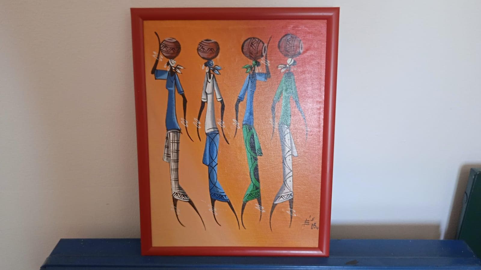 Um quadro. ·