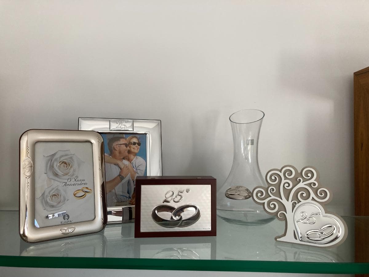 Molduras + Caixa 25 Anos + Bibelot 25 Anos + Decanter em Cristal — imagem 8