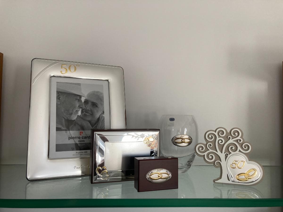 Caixas 25 Anos + Bibelot  50 Anos + Jarra 50 Anos + Moldura