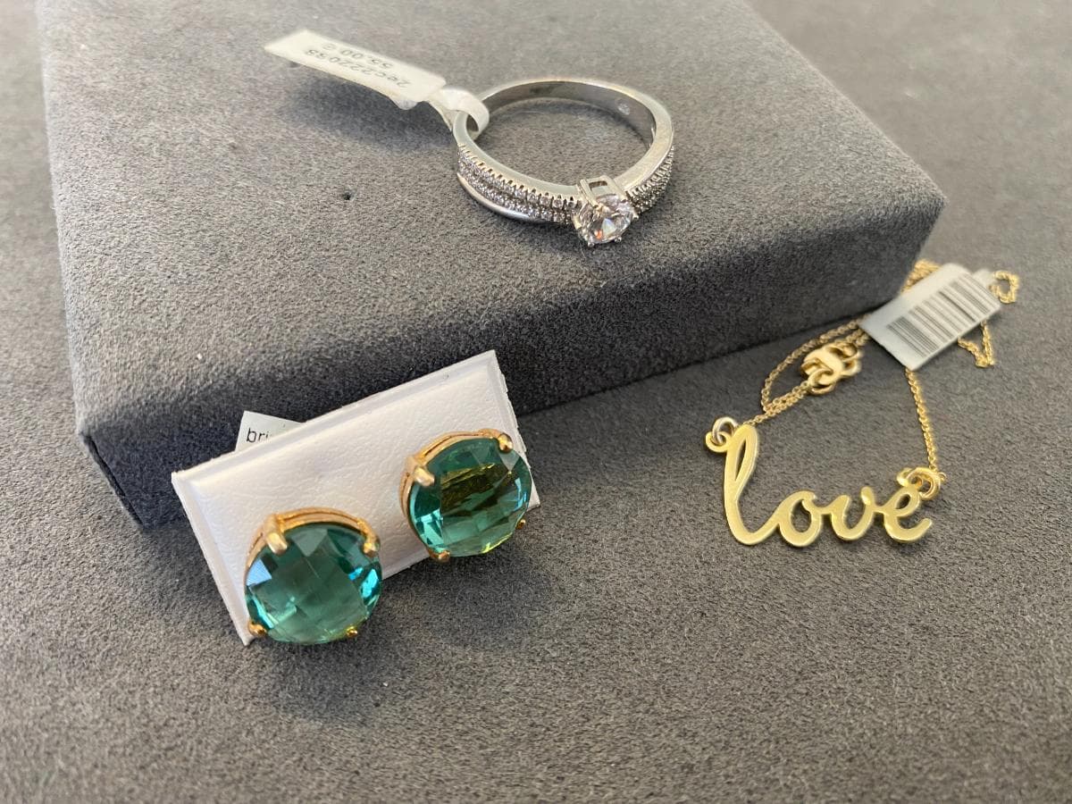 Pare de pendientes + Anillo de plata + Collar de Plata — imagen 5