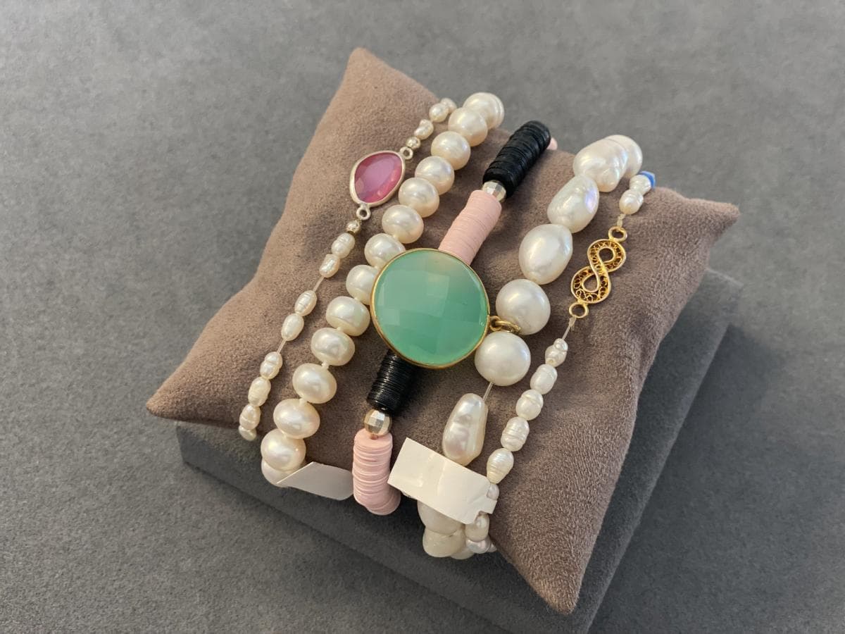 Bracelets en argent et autres matériaux — image 3