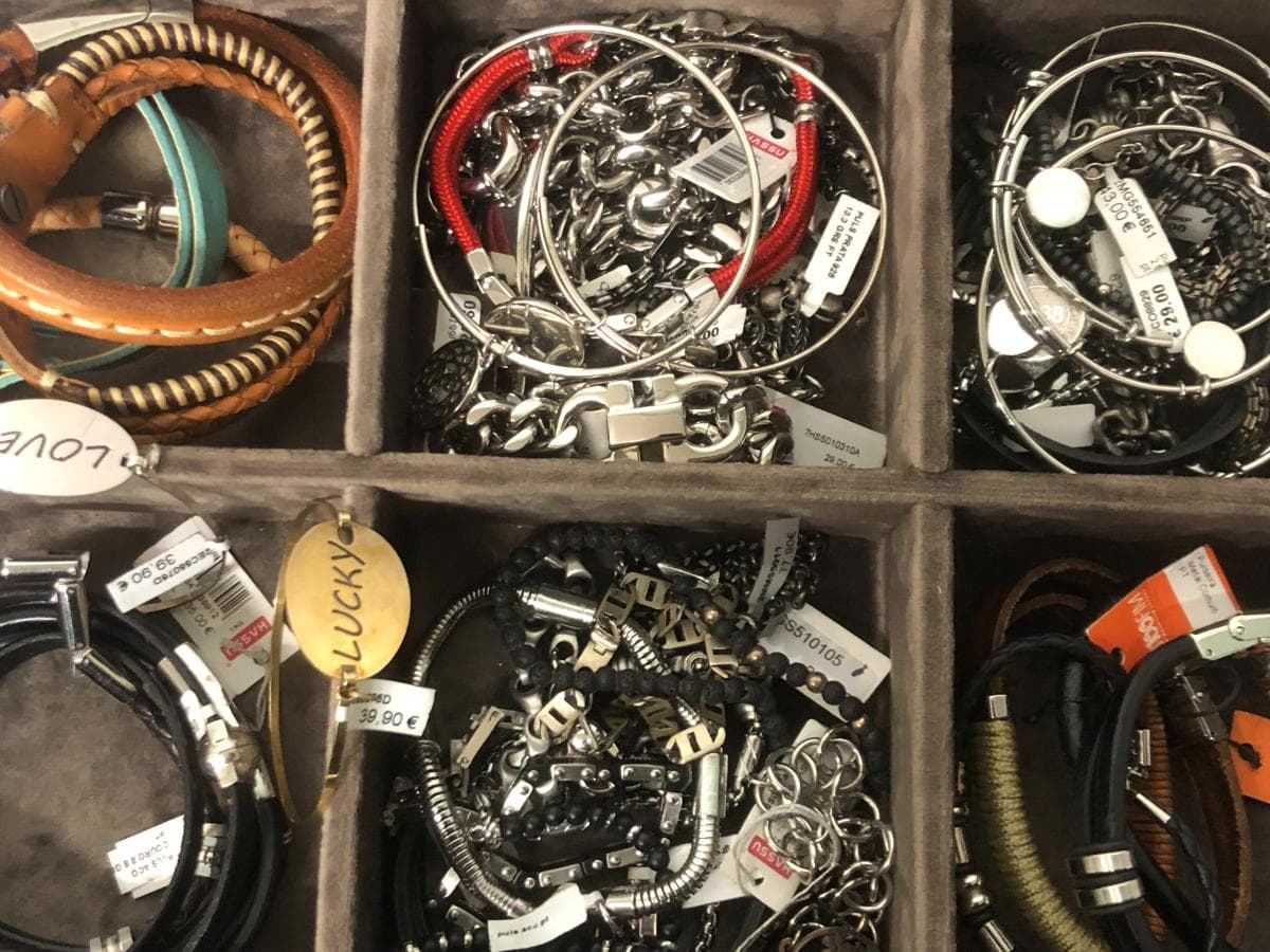 Bracelets in silver and other materials — image 4