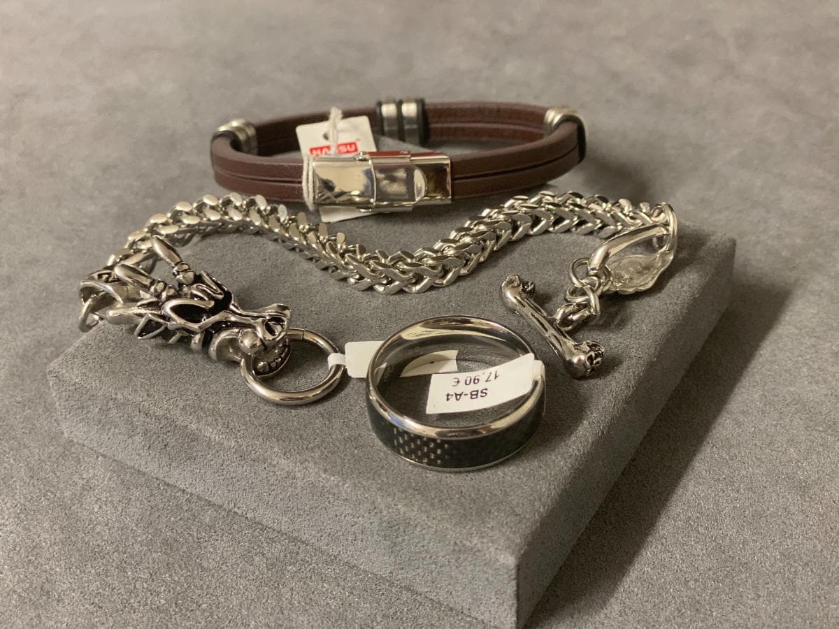 Bracelets + Silver ring and other materials — image 1
