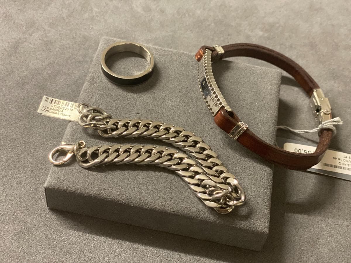 Pulseiras + Anel em prata e outros materiais — imagen 9