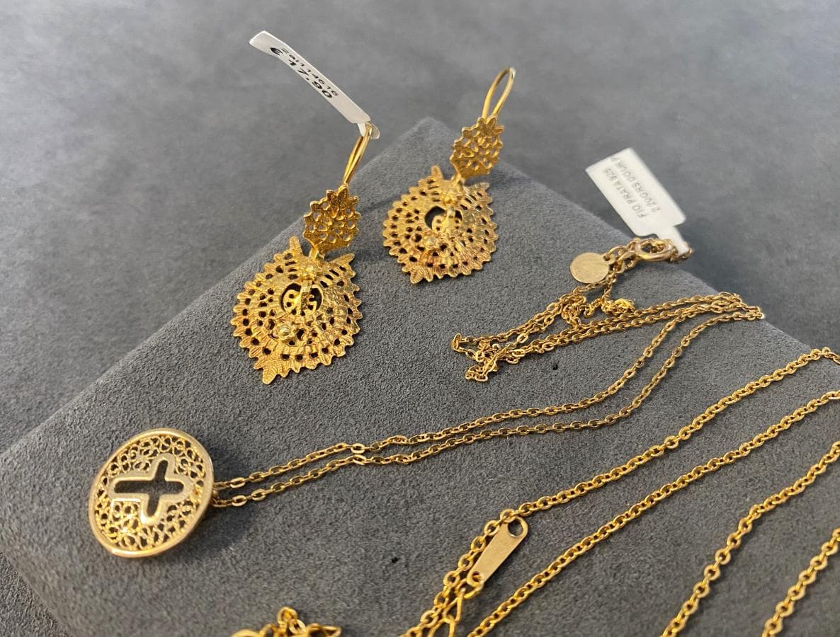 Colar + Par de Brincos em Filigrana — image 4