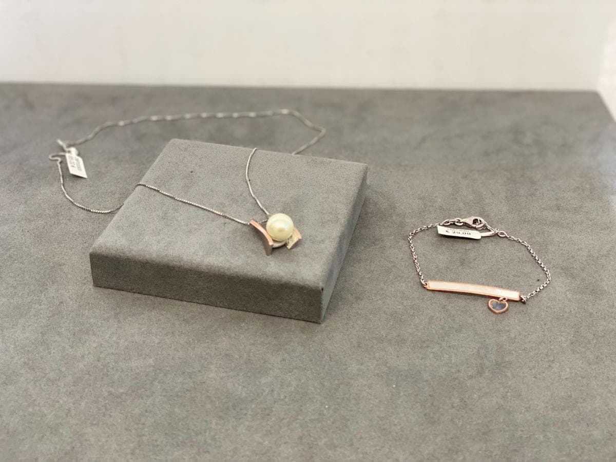 Pulseira + Colar de Prata e Ouro — image 2