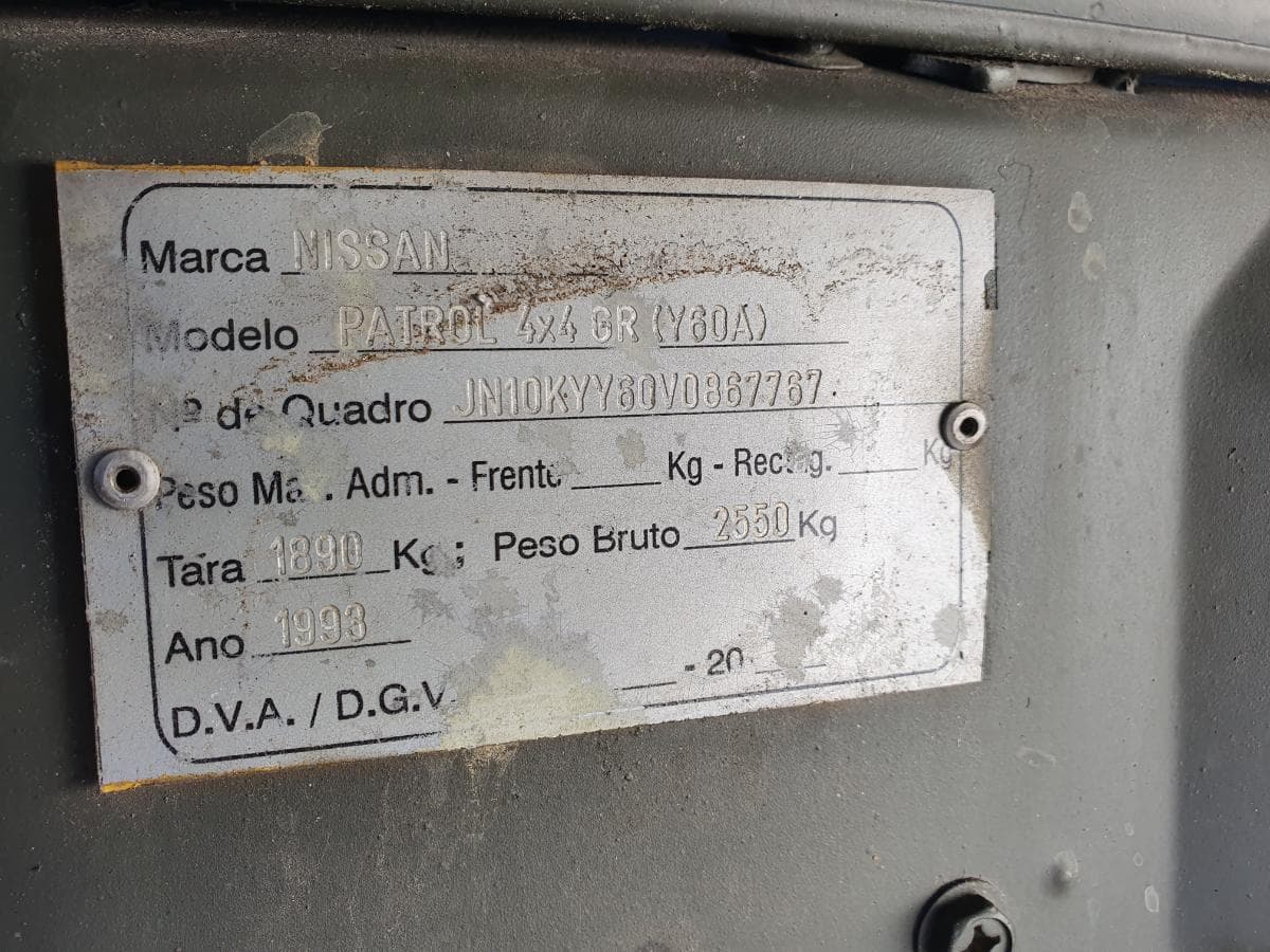 Nissan Patrol GR 2.8 TD 4x4 · Ano 1993 — imagem 5