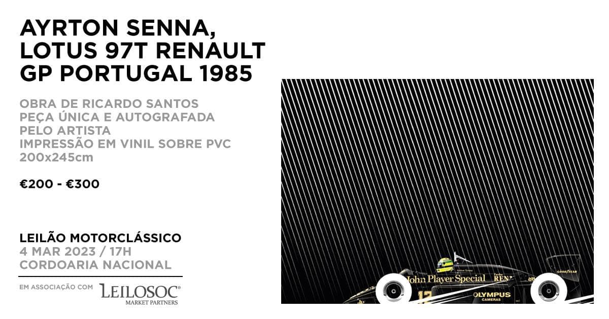AYRTON SENNA, LOTUS 97T RENAULT GP PORTUGAL 1985 — imagem 1