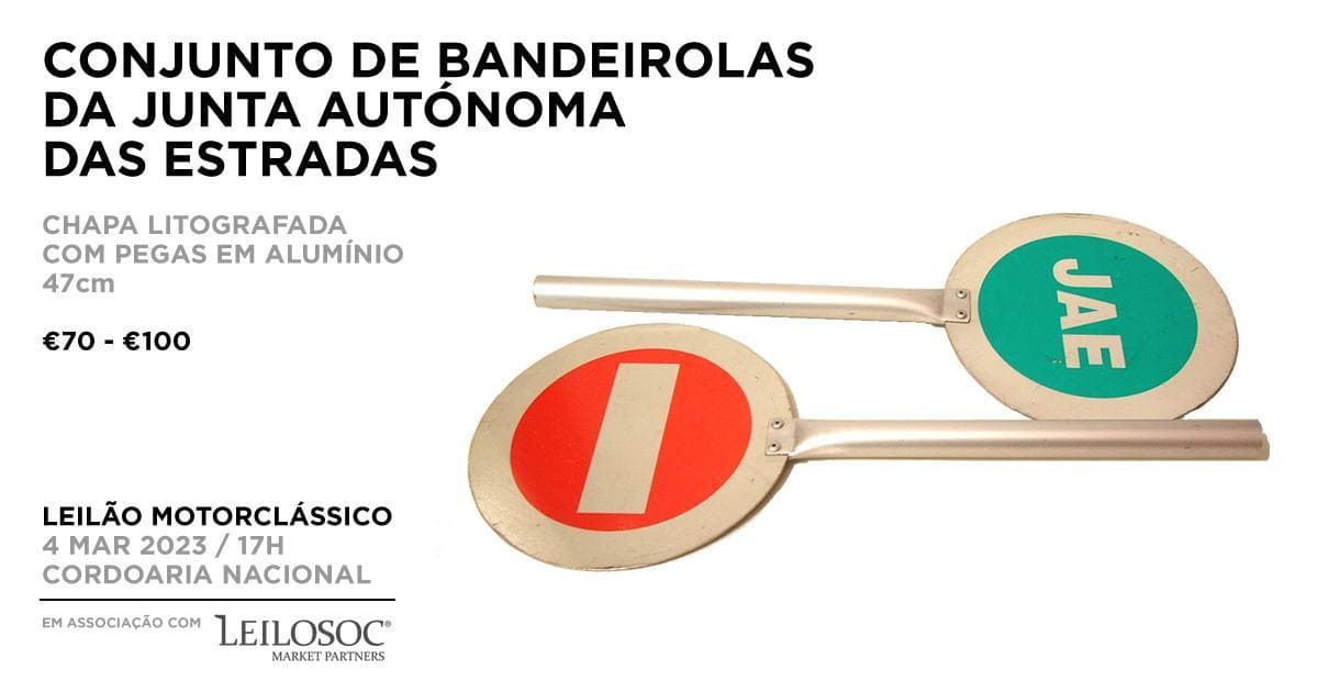 Conjunto de bandeirolas da Junta Autónoma das Estradas — imagem 1