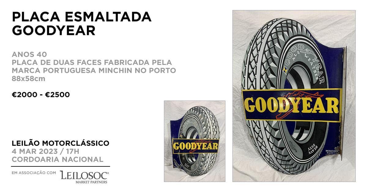 Placa esmaltada GOODYEAR — imagen 1