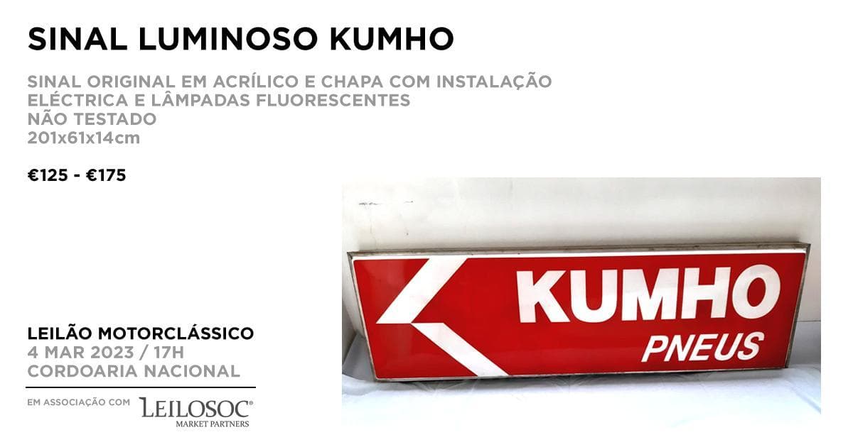 Sinal luminoso KUMHO — image 1