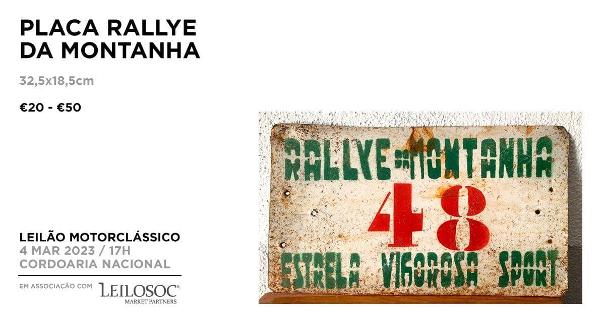 Placa RALLYE DA MONTANHA — image 1