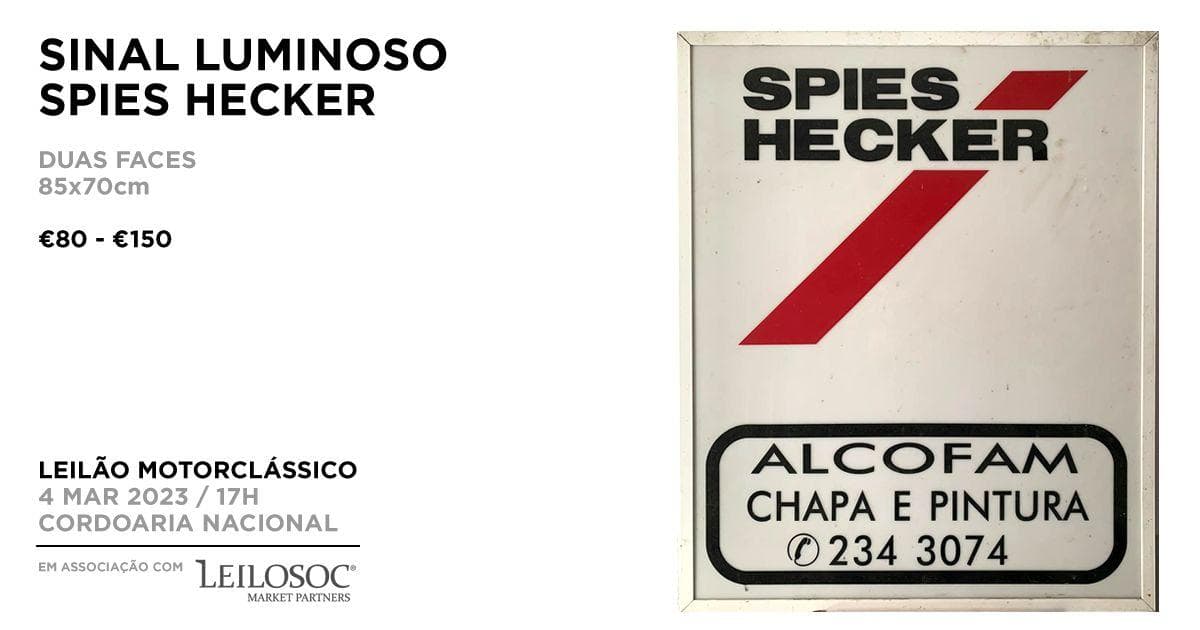 Sinal Luminoso SPIES HECKER — imagem 1