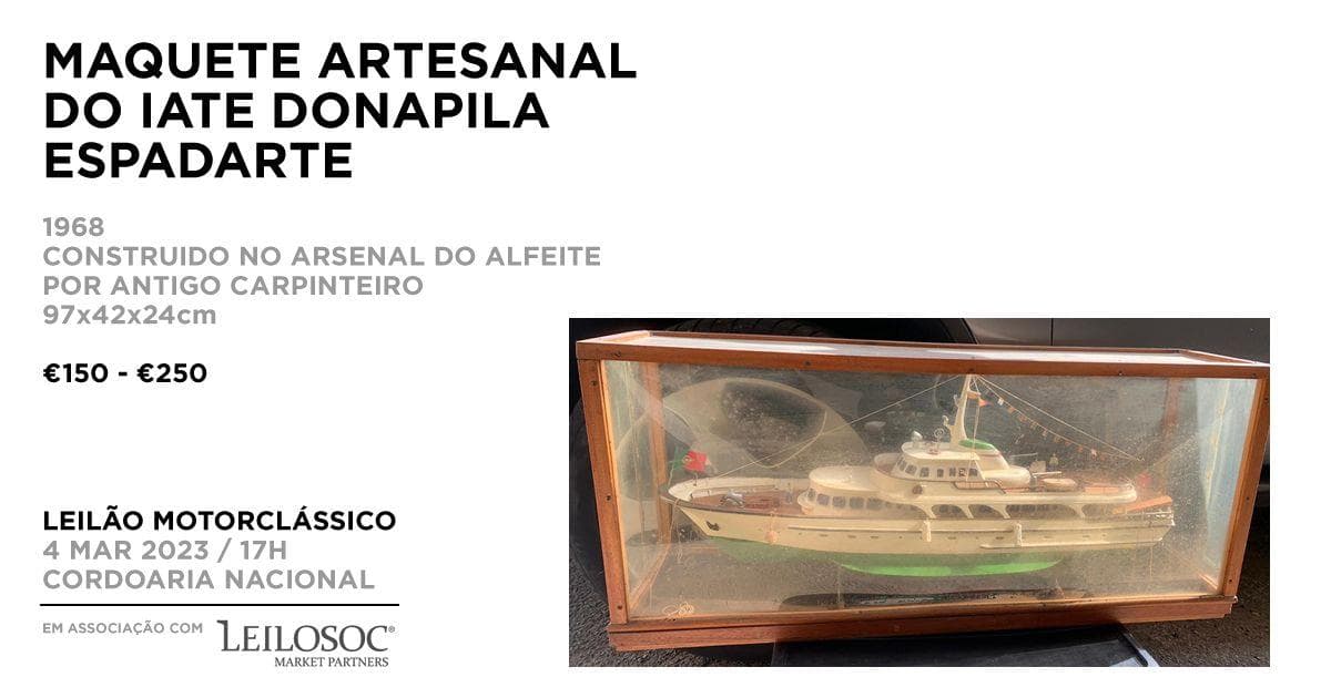 Maquete artesanal do iate DONAPILA ESPADARTE — imagem 1