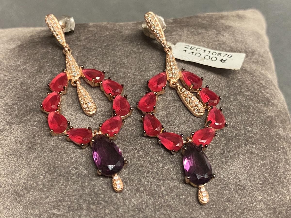 Boucles d'oreilles en argent — image 1