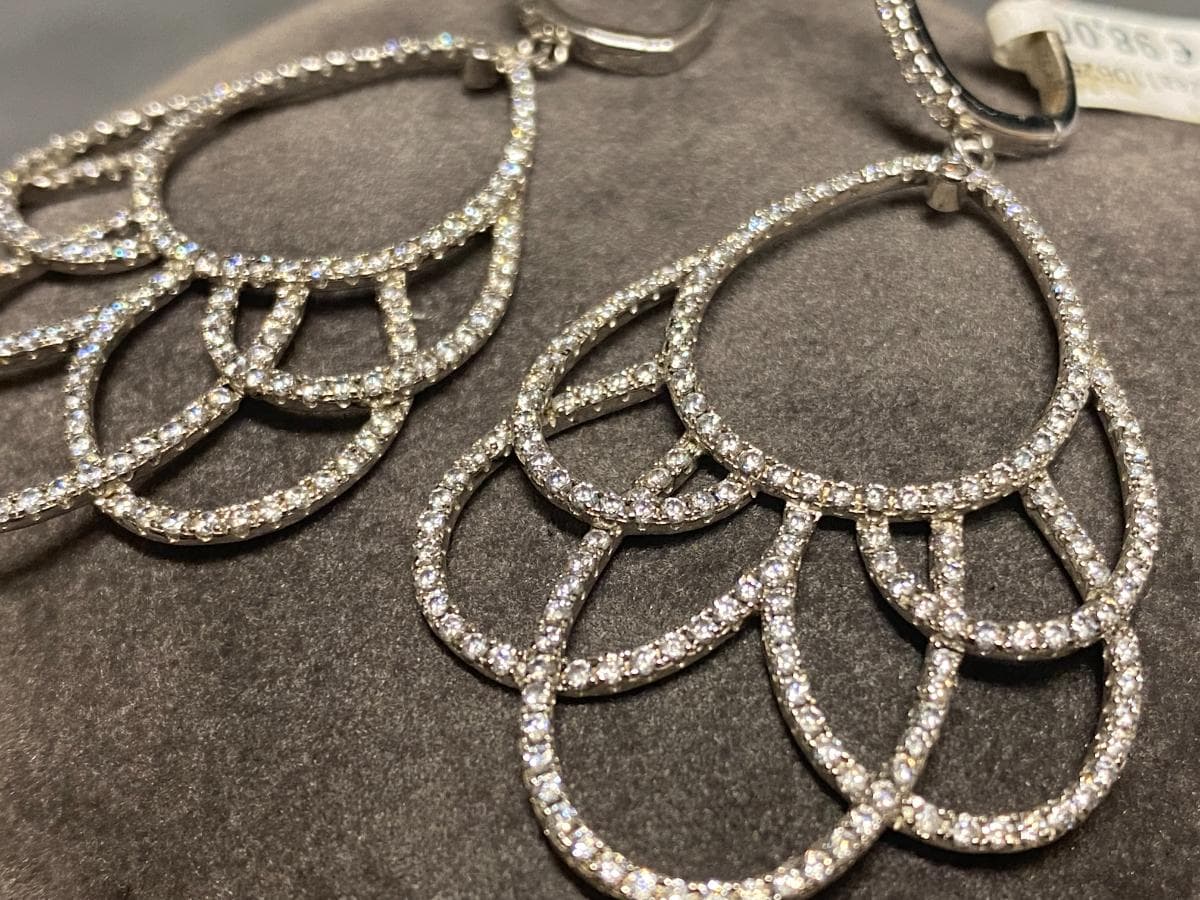 Boucles d'oreilles en argent — image 2
