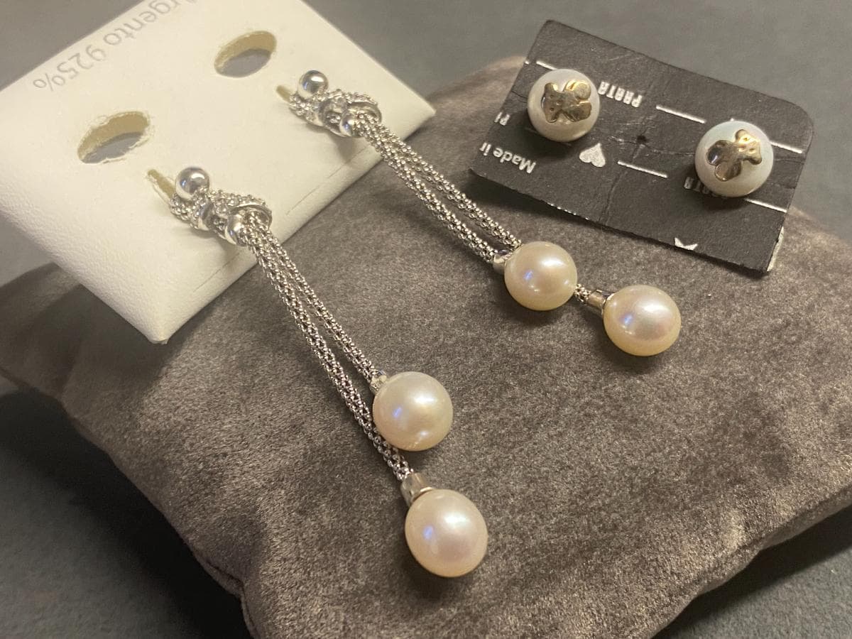 Pendientes de plata y otros materiales — imagen 3