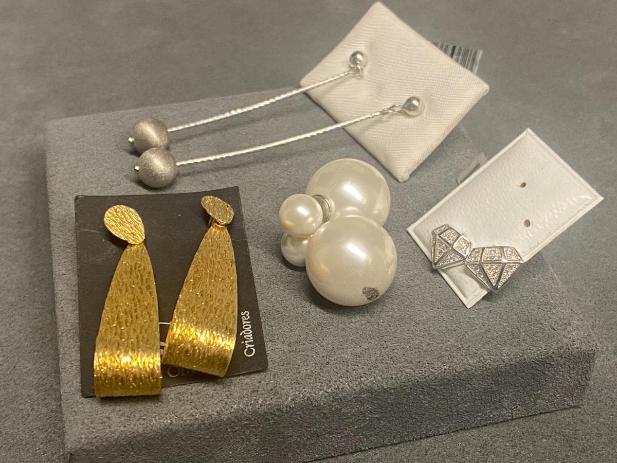 Pendientes de plata y otros materiales — imagen 3