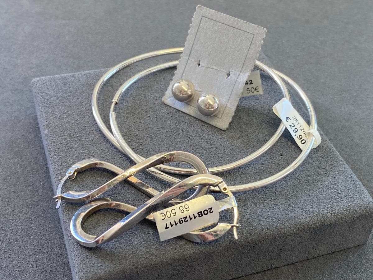 Pendientes de plata y otros materiales — imagen 3