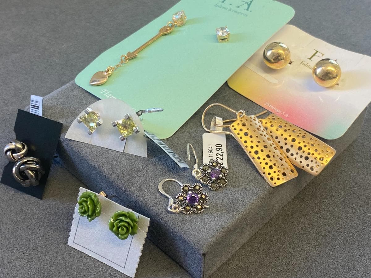 Pendientes de plata y otros materiales — imagen 4