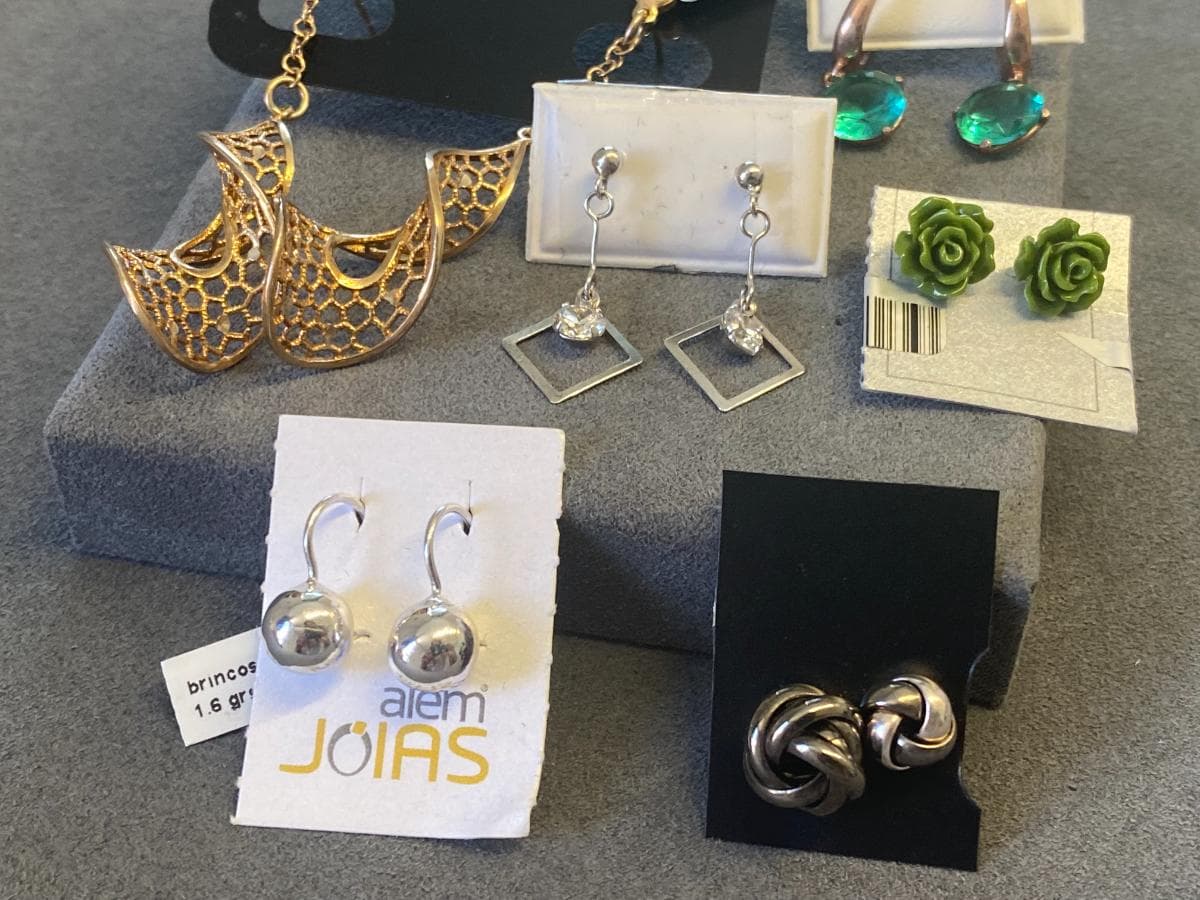 Pendientes de plata y otros materiales — imagen 2