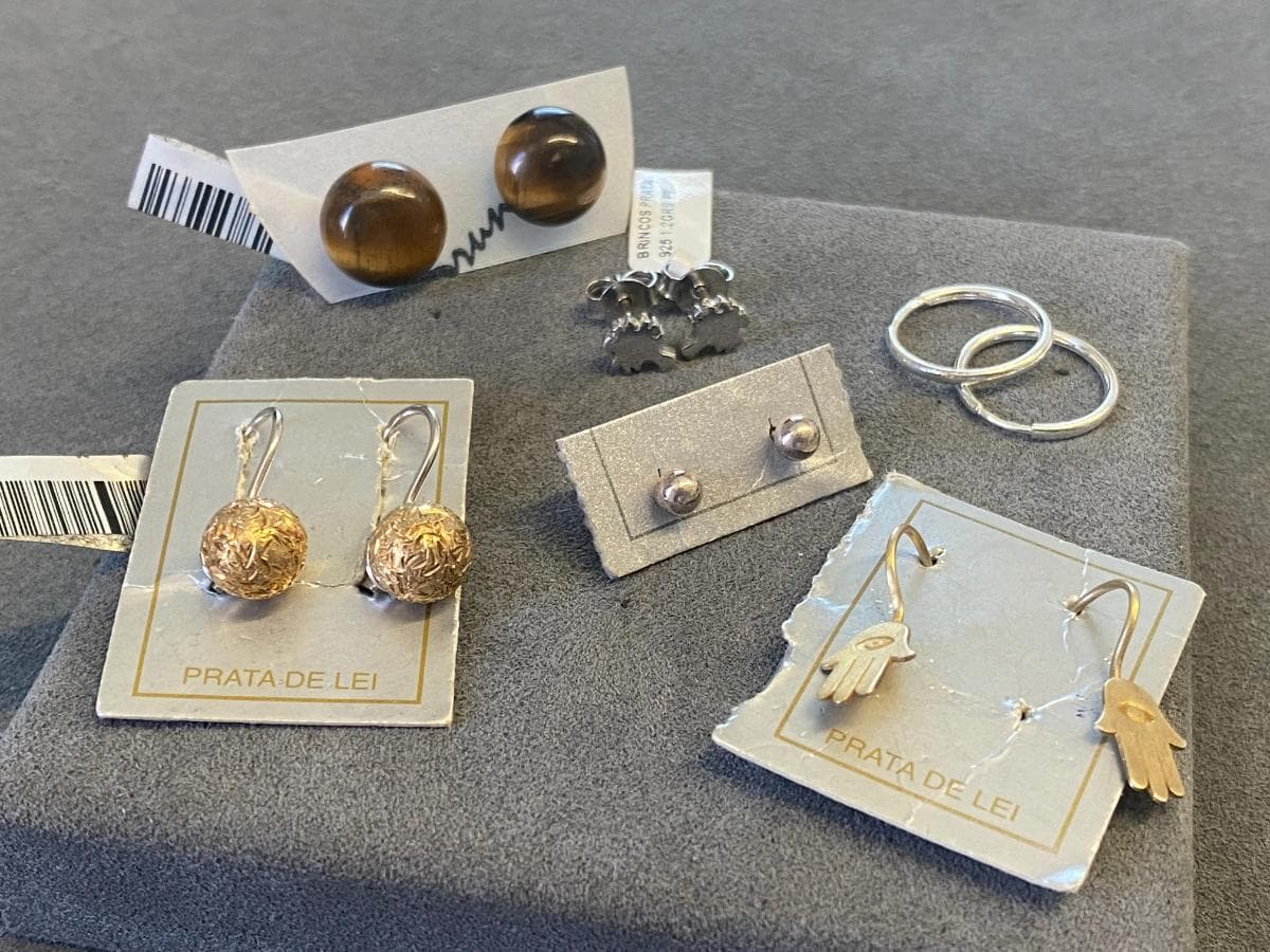 Pendientes de plata y otros materiales — imagen 2