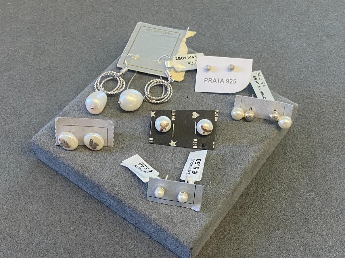 Pendientes de plata y otros materiales — imagen 1