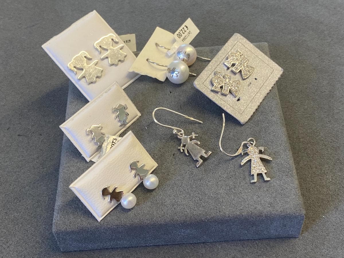 Pendientes de plata y otros materiales — imagen 3