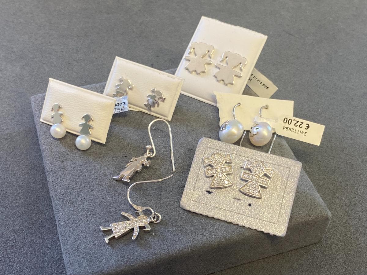 Pendientes de plata y otros materiales — imagen 4