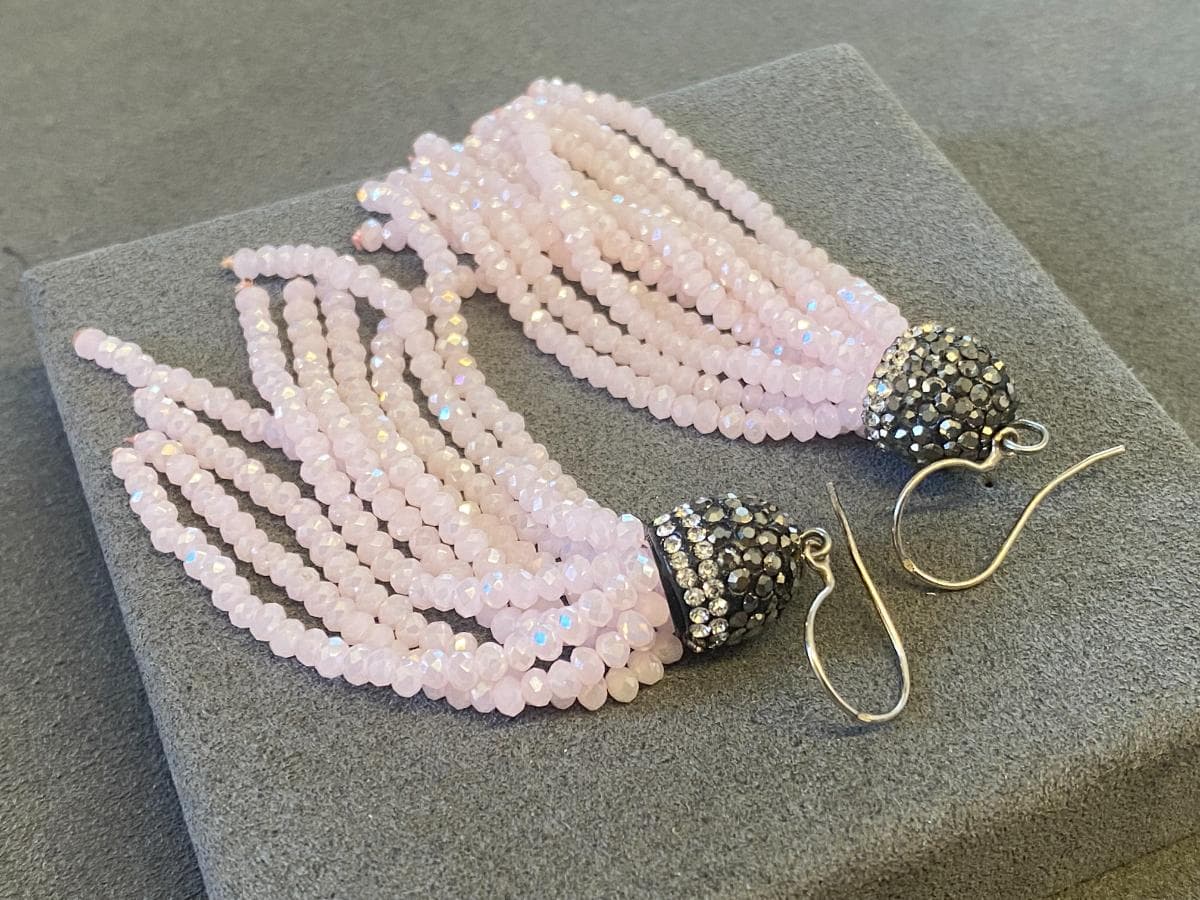 Boucles d'oreilles en argent et autres matériaux — image 3