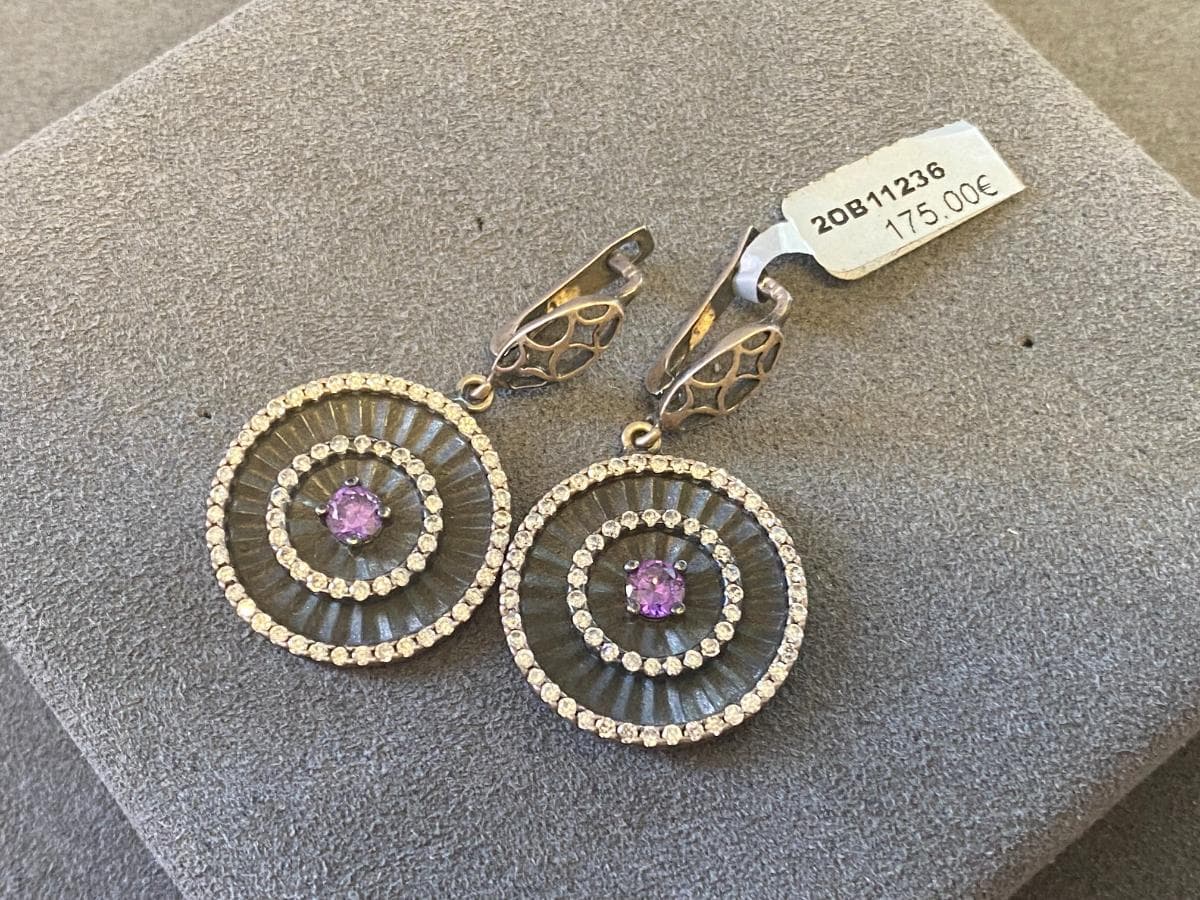 Pendientes de plata y otros materiales — imagen 2