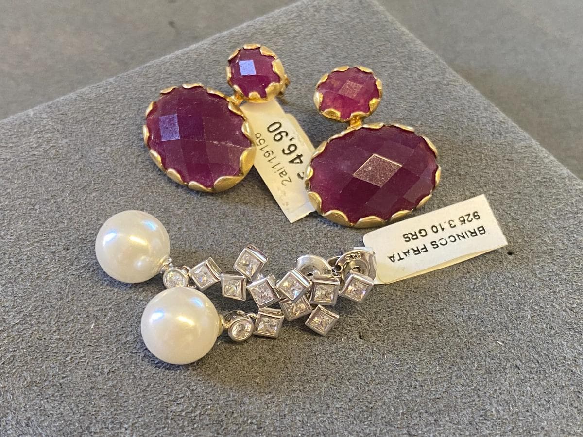 Pendientes de plata y otros materiales — imagen 2