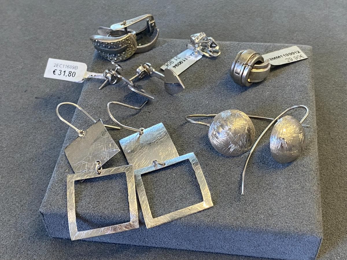 Pendientes de plata y otros materiales — imagen 4
