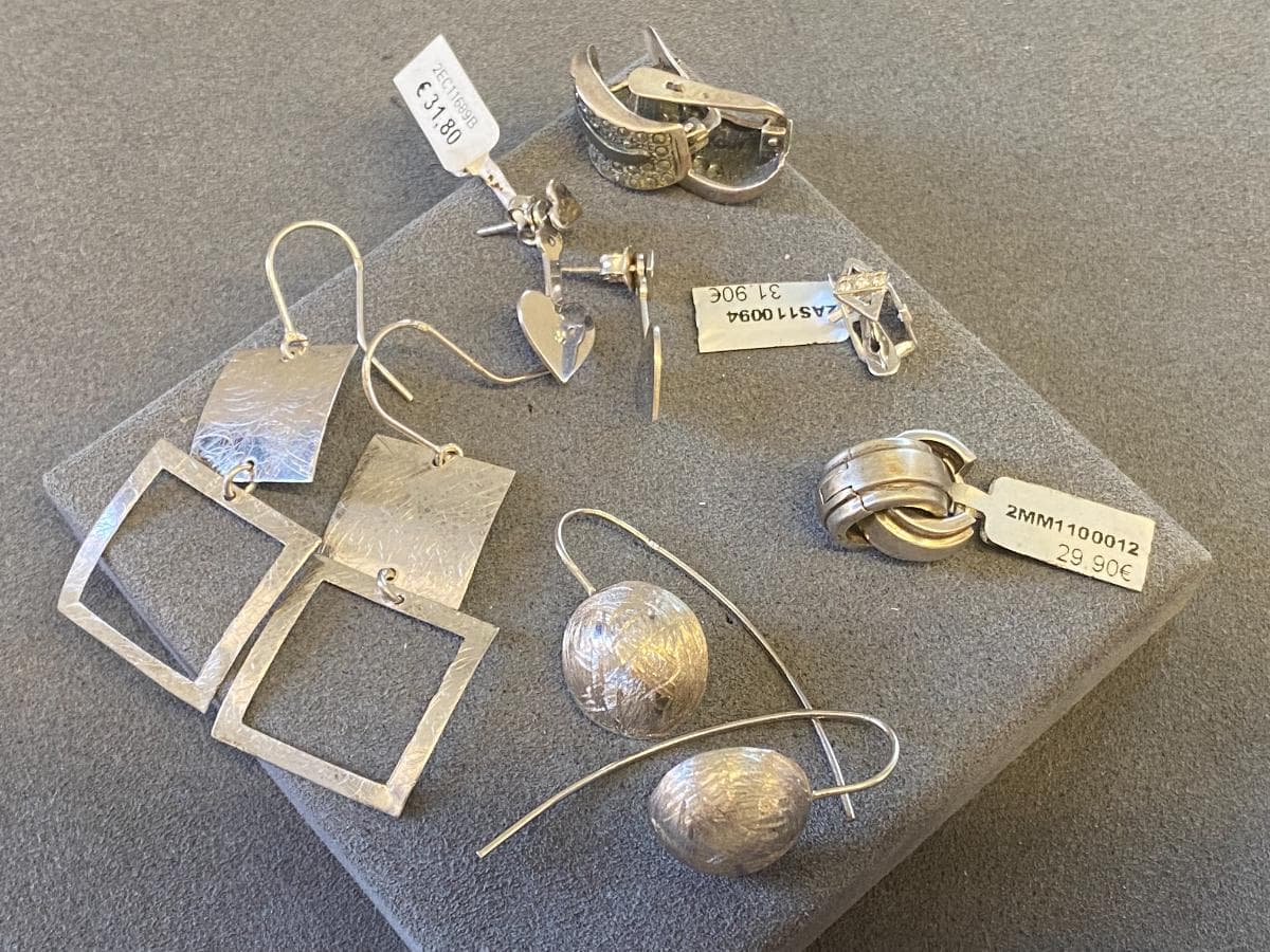 Pendientes de plata y otros materiales — imagen 3