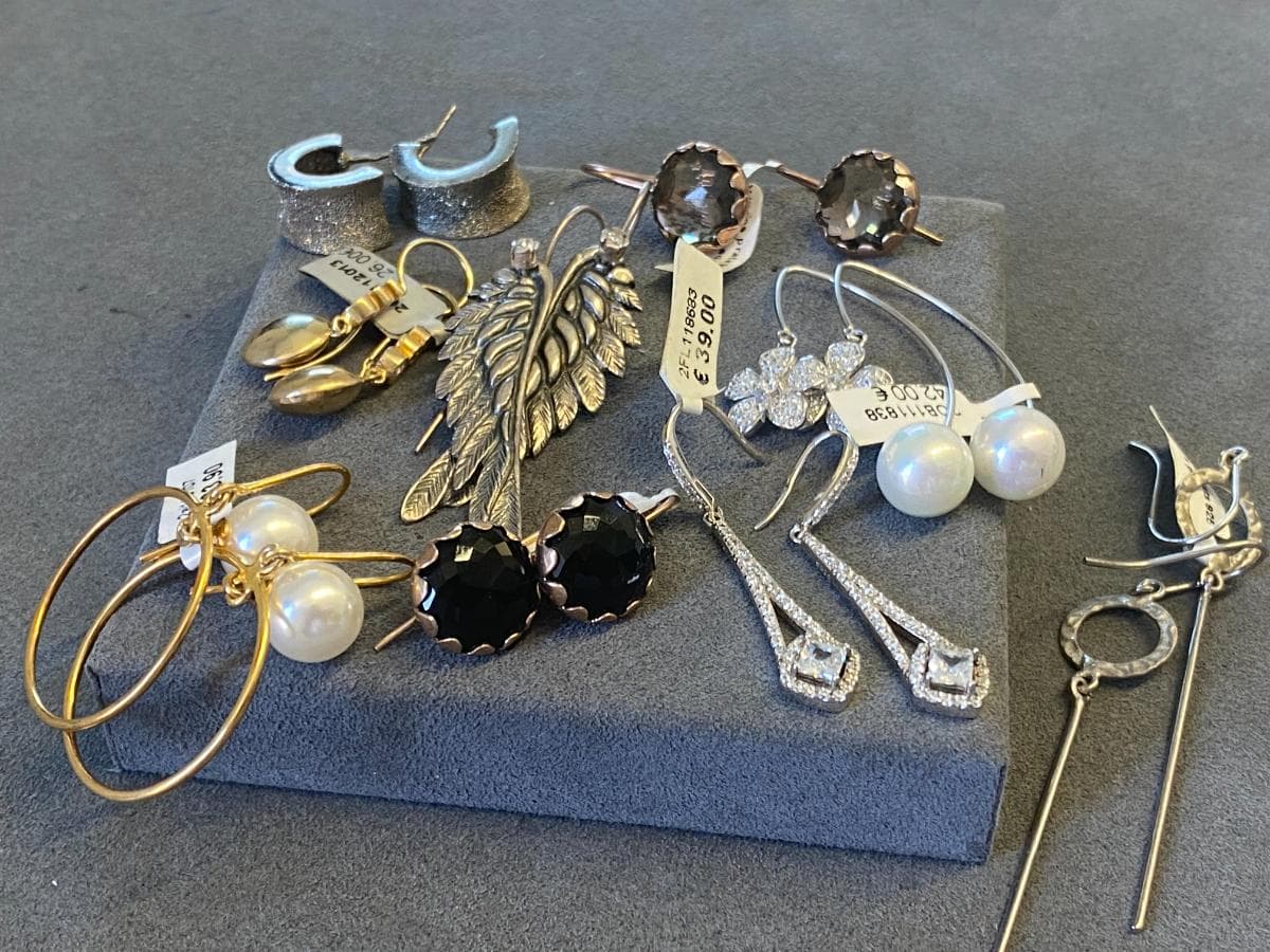 Pendientes de plata y otros materiales — imagen 4
