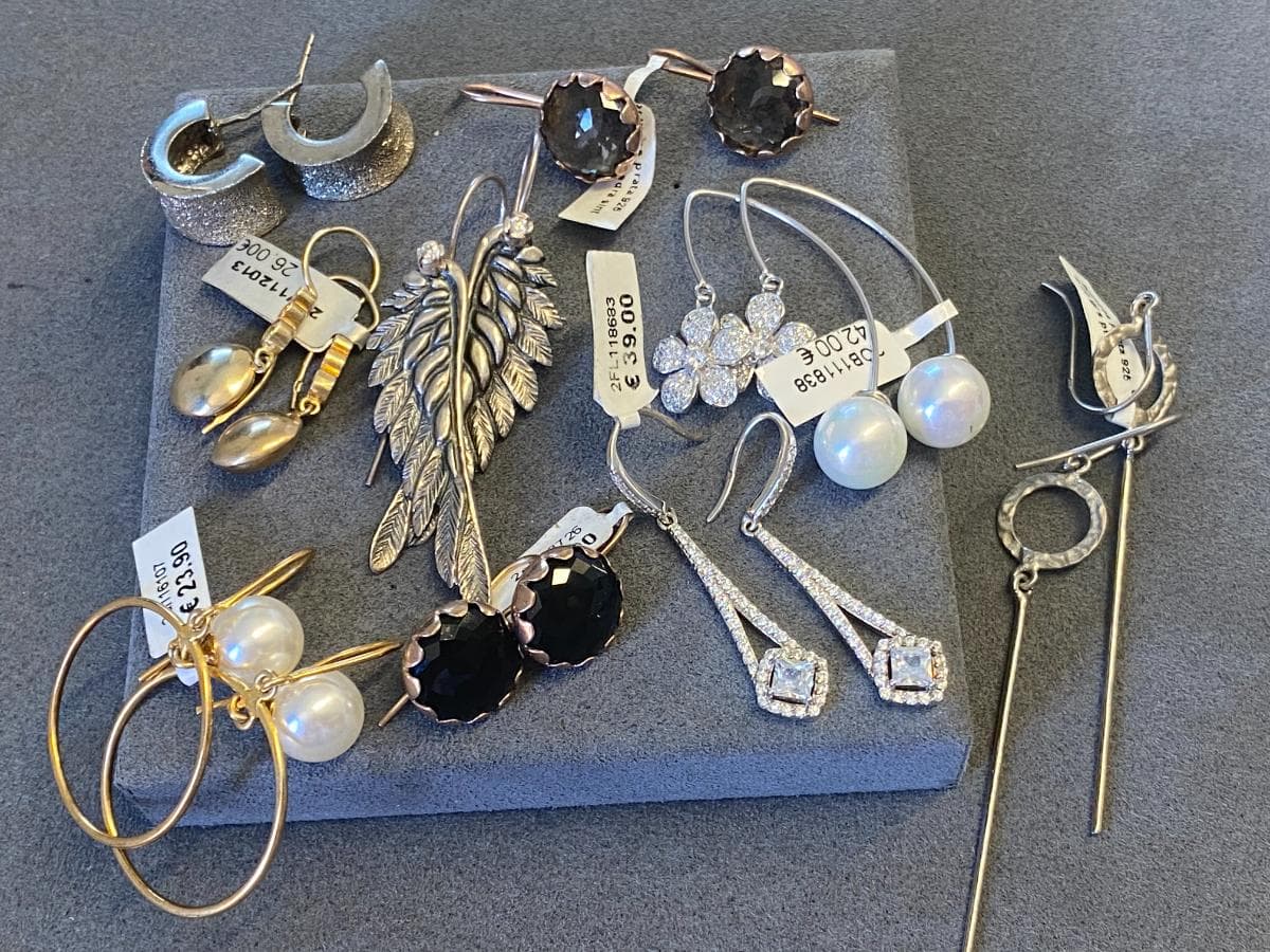 Pendientes de plata y otros materiales — imagen 5
