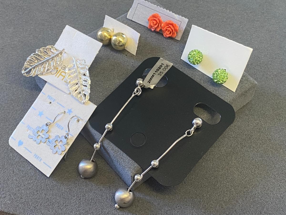 Pendientes de plata y otros materiales — imagen 4