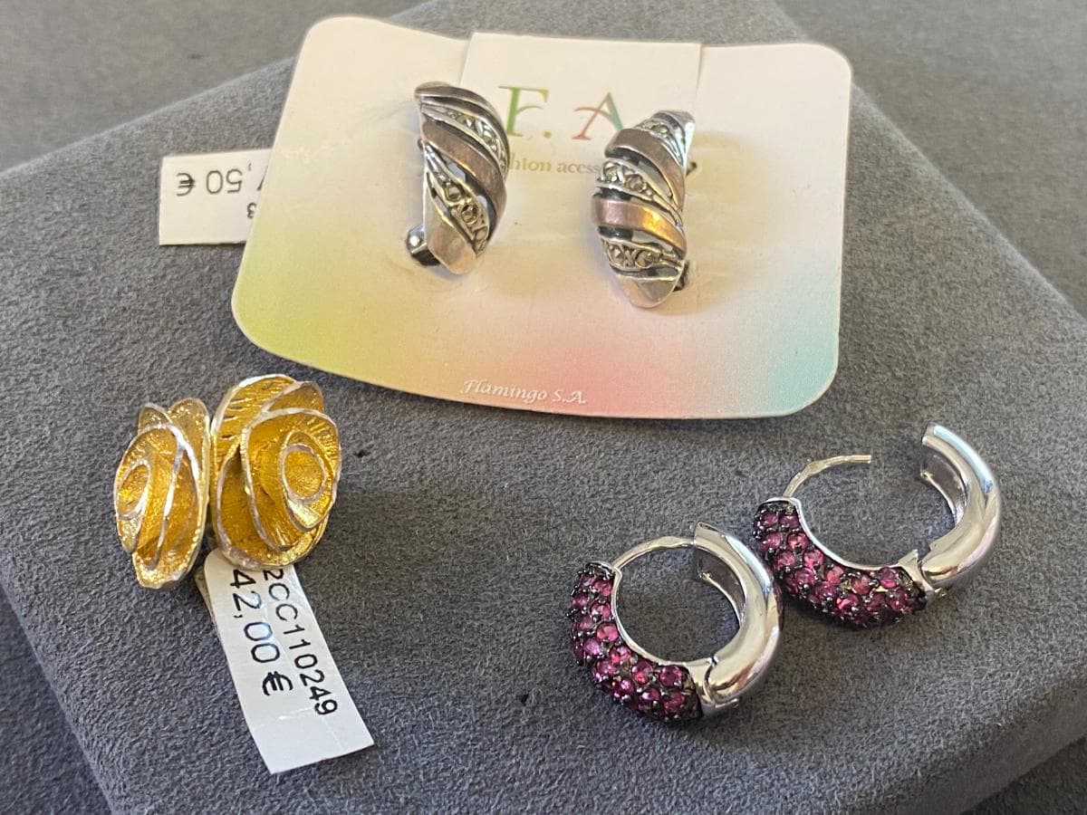 Pendientes de plata y otros materiales — imagen 3