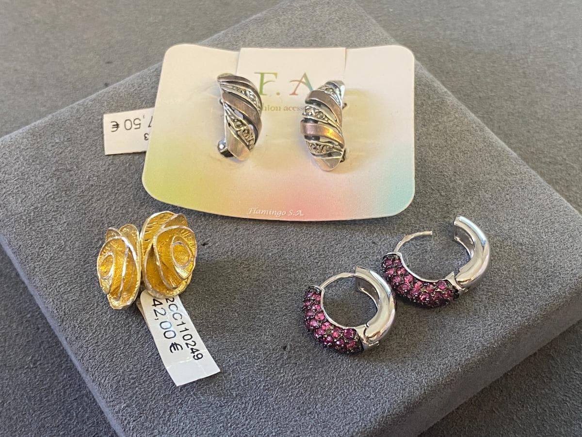 Pendientes de plata y otros materiales — imagen 4