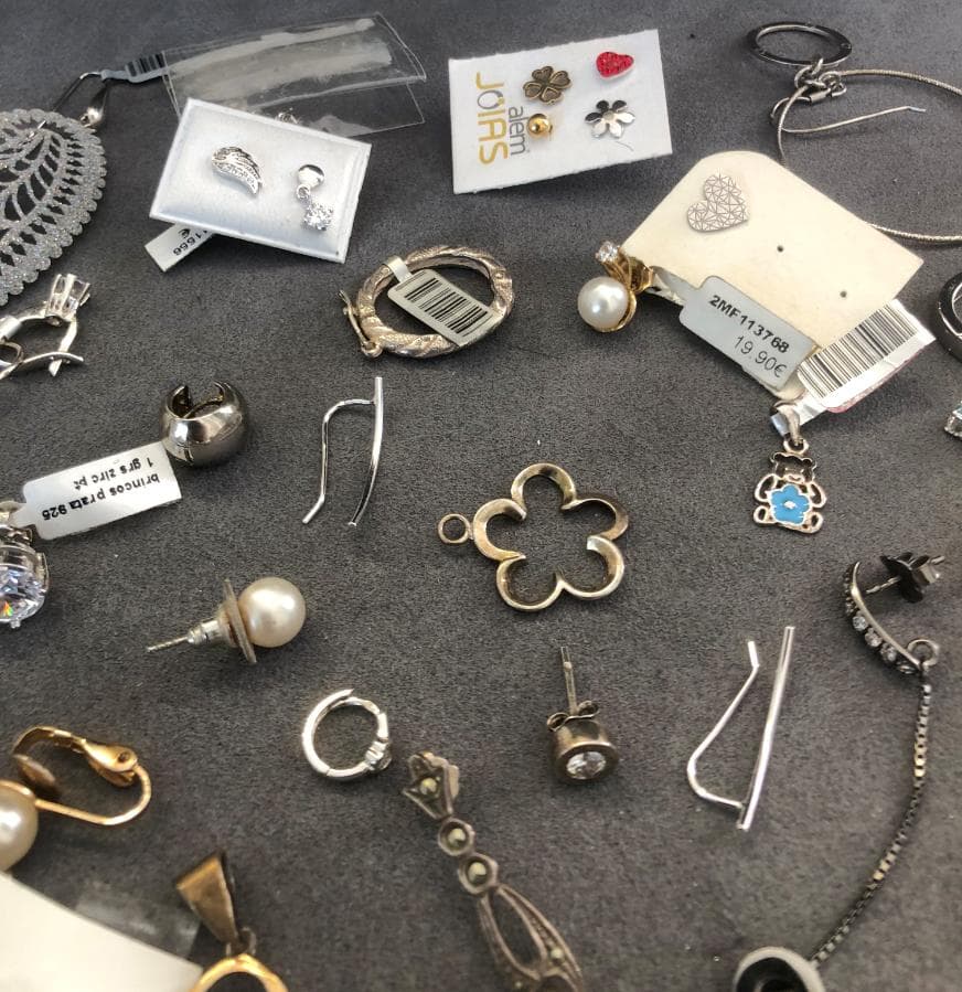 Pendientes de plata y otros materiales — imagen 4