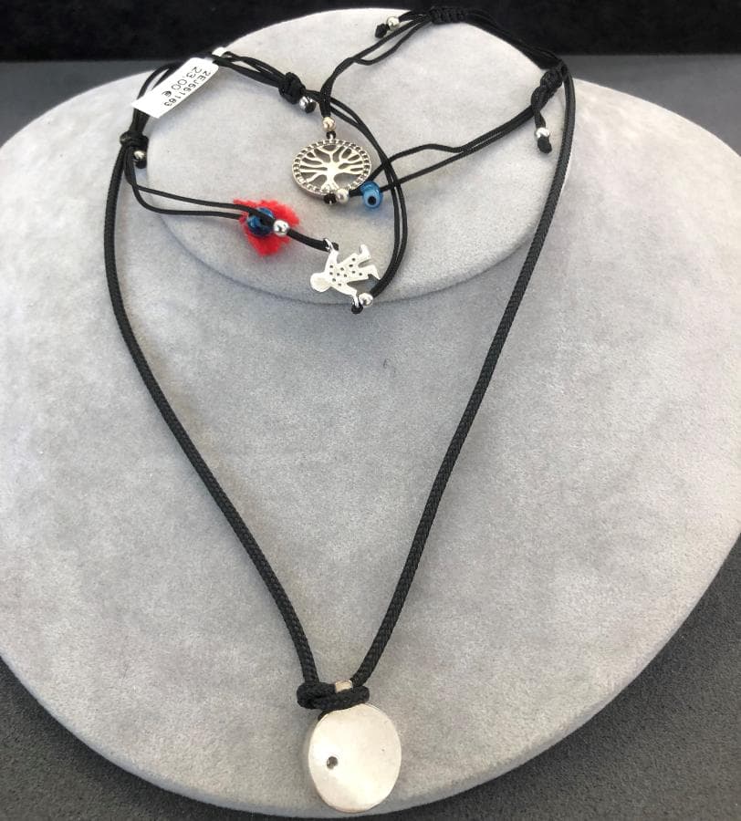 Colar + Pulseiras em prata e outros materiais — imagen 4