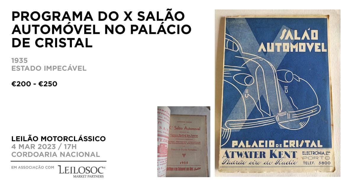 Programa do X SALÃO AUTOMÓVEL no Palácio de Cristal — imagem 1