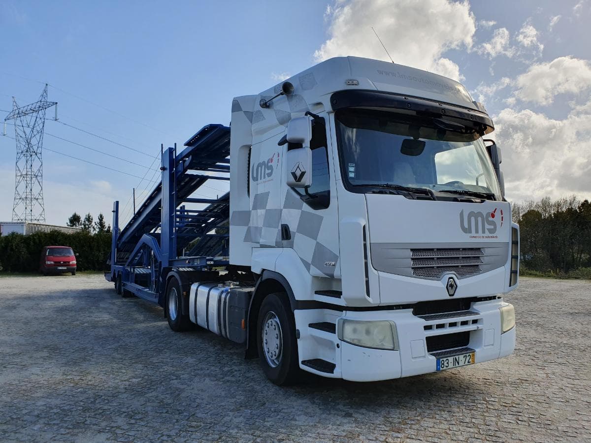 Trator Renault + Reboque Porta Veículos Janhel — image 1