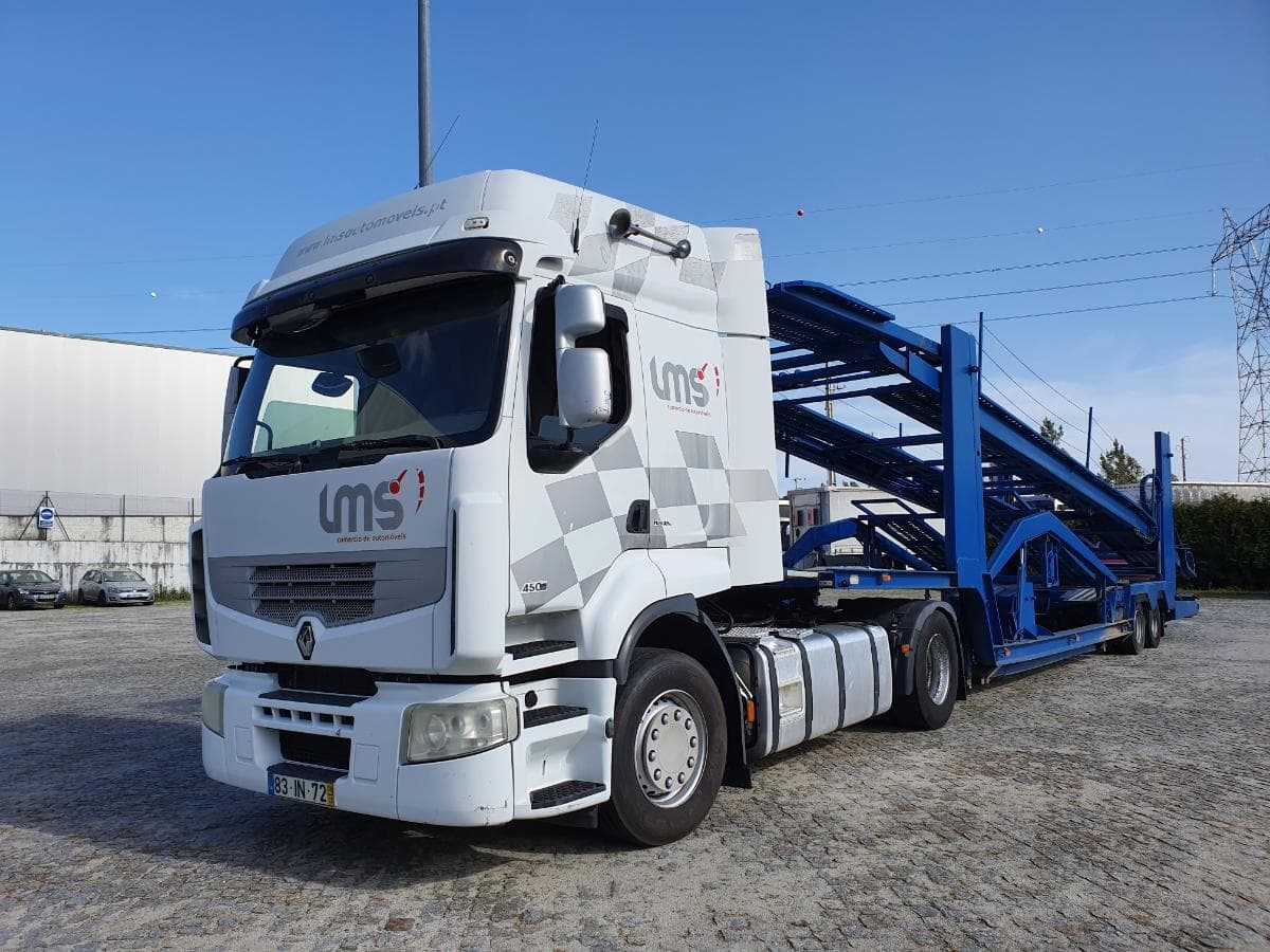 Trator Renault + Reboque Porta Veículos Janhel — image 3