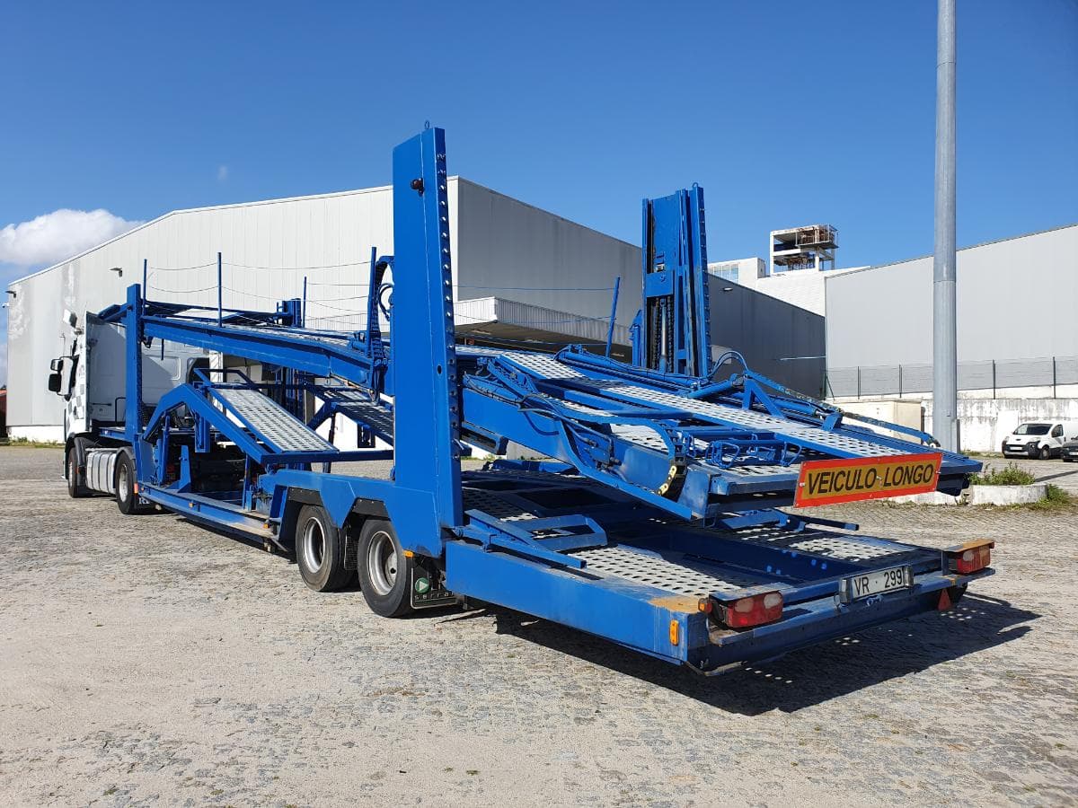 Trator Renault + Reboque Porta Veículos Janhel — image 22