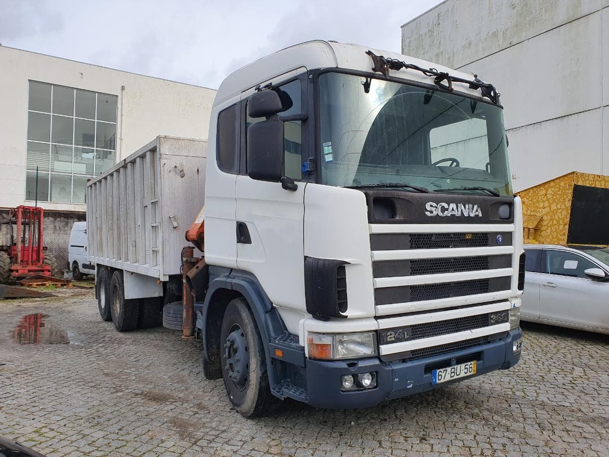 Scania 360 com Grua Atlas · Ano 1998 — imagen 2