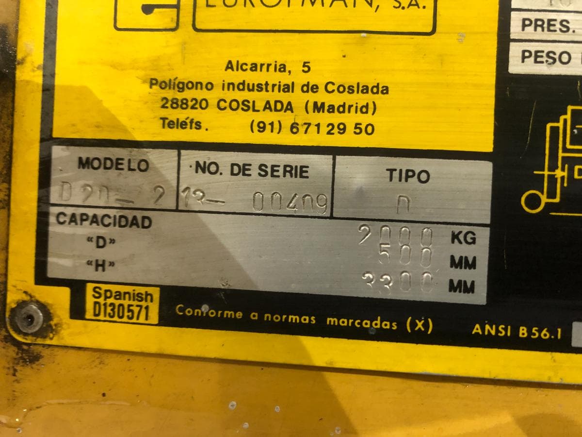 Empilhador Daewoo D20-2 — imagen 22