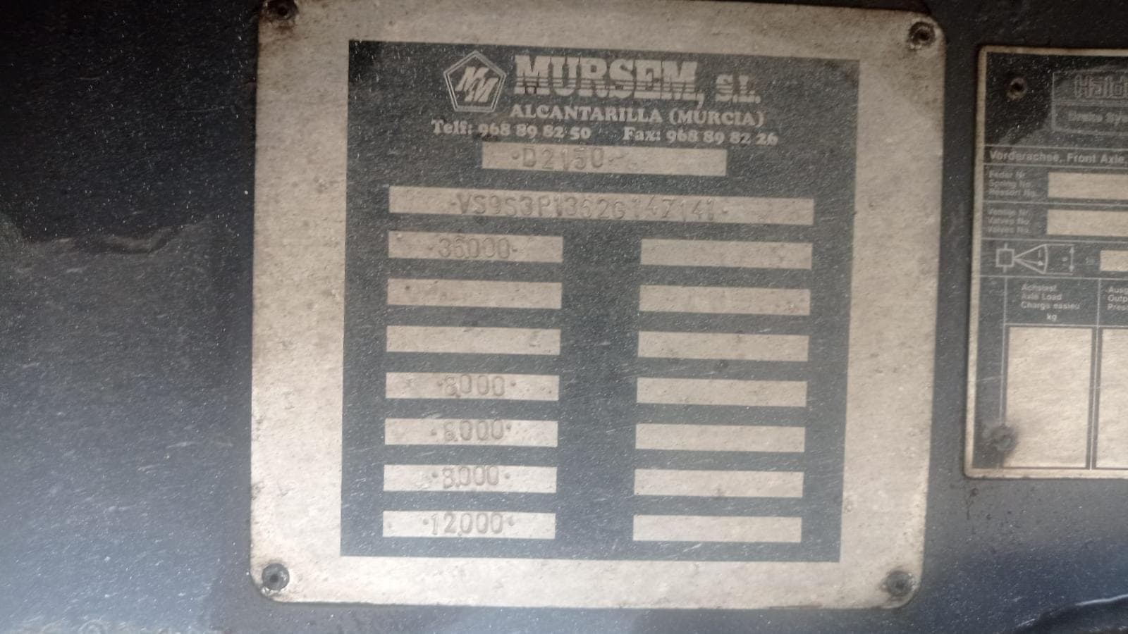 Semirreboque Mursem · Ano 2003 — imagen 10