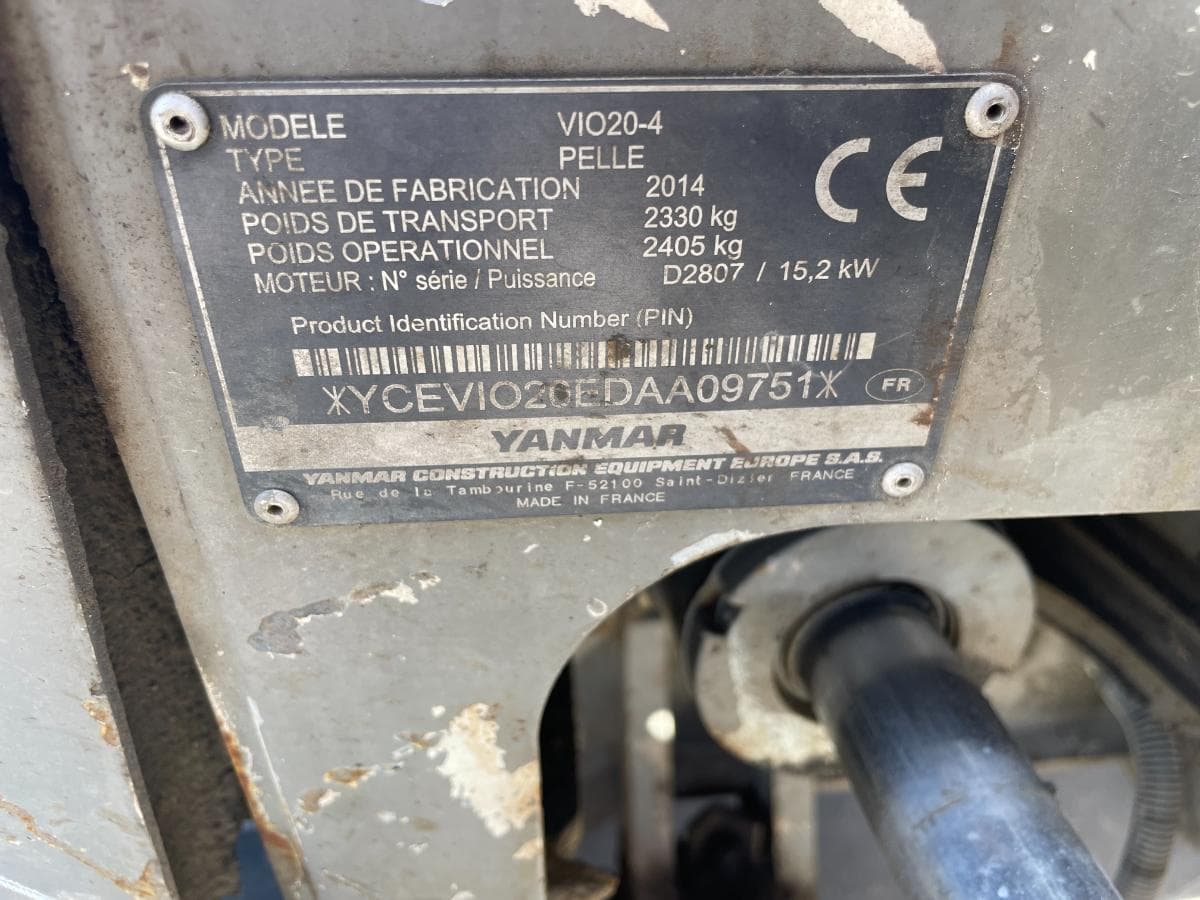 Mini Giratória Yanmar VIO 20 — imagen 7