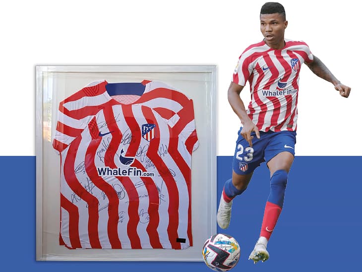 Camisola de Reinildo Mandava Assinada pelos Jogadores do Club Atlético de Madrid — imagen 1